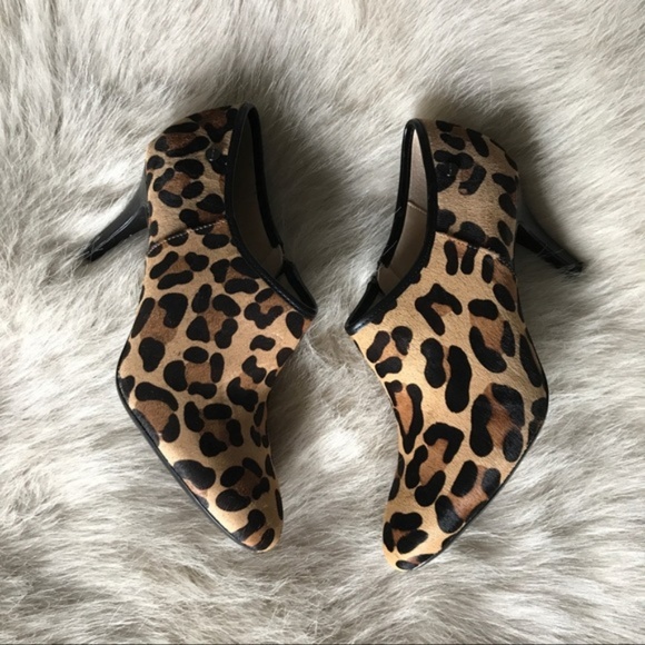 calvin klein leopard booties